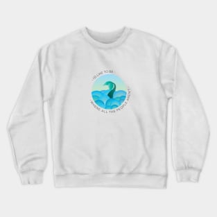 Swim Away Large Crewneck Sweatshirt